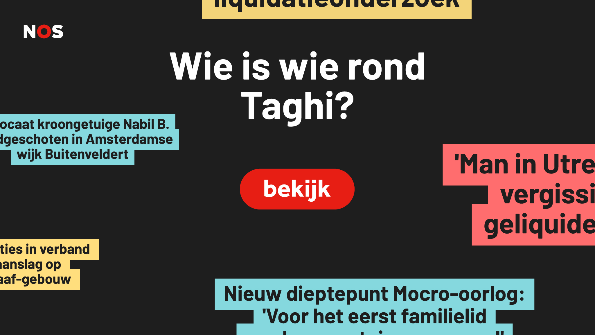 Wie is wie rond Taghi?