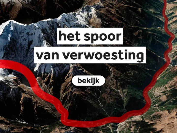 Het spoor van verwoesting in Nepal in beeld / NOS